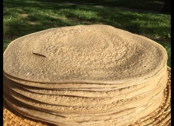 Ethiopian Food/Bread - Making White Injera, Mass production using Two different Mitads