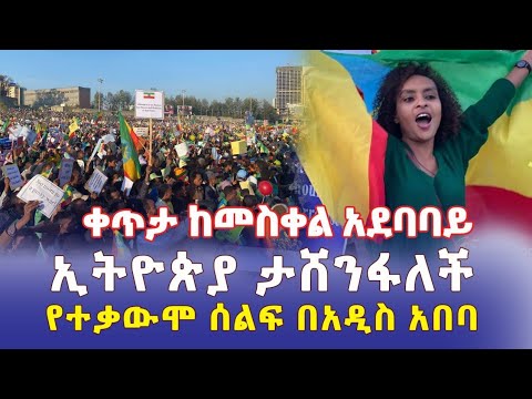 Ethiopians Meskel Square Rally  የተቃውሞ ሰልፍ ከመስቀል አደባባይ