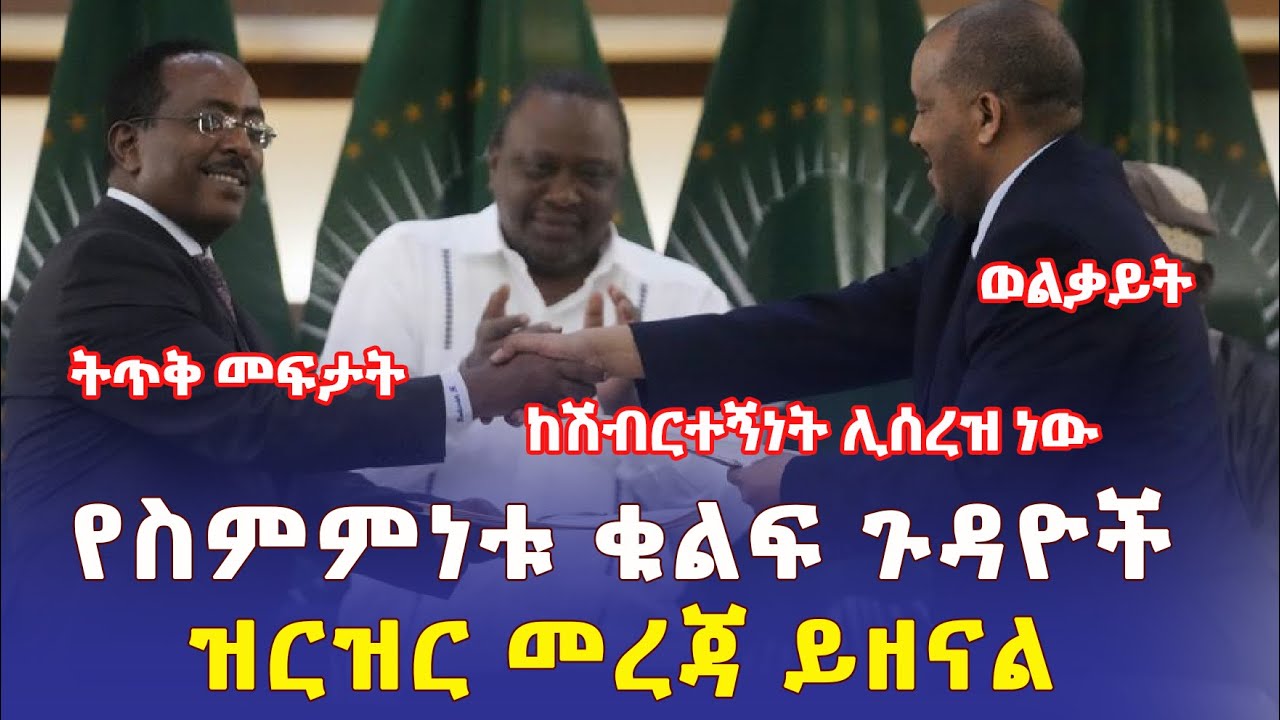 [ጥብቅ መረጃ] የስምምነቱ ቁልፍ ጉዳዮች | Ethiopia Government and Tigrayan forces agree to end two-year war