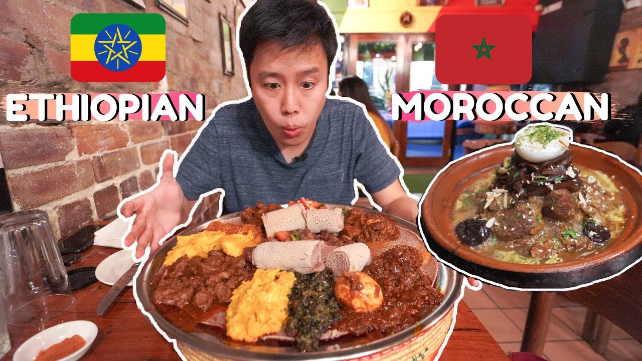 Trying EXOTIC Ethiopian Food & Moroccan Food - INSANELY GOOD TAGINE in Sydney